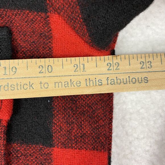 Swanndri Jacket Mens S Red Bushshirt Ranger Wool Zip Front Check Buffalo Plaid - Picture 11 of 14